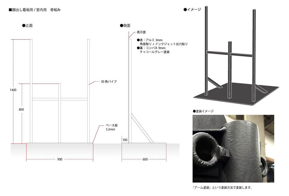 顔出し顔ハメ看板　設置型図面1